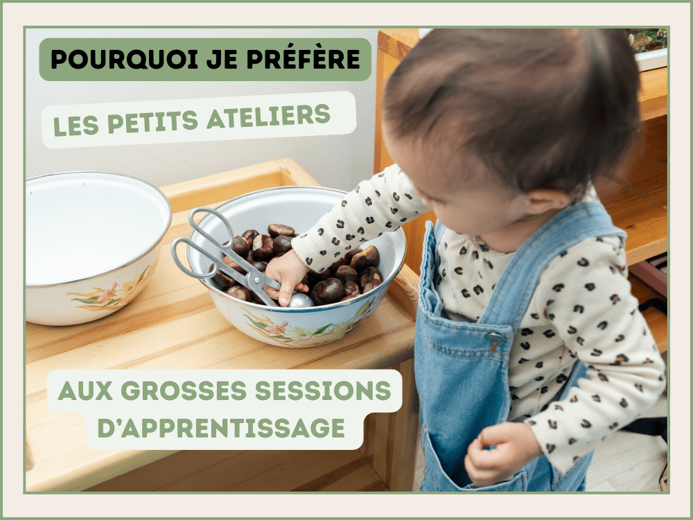 Pourquoi je préfère les petits ateliers aux grosses sessions d’apprentissage ....