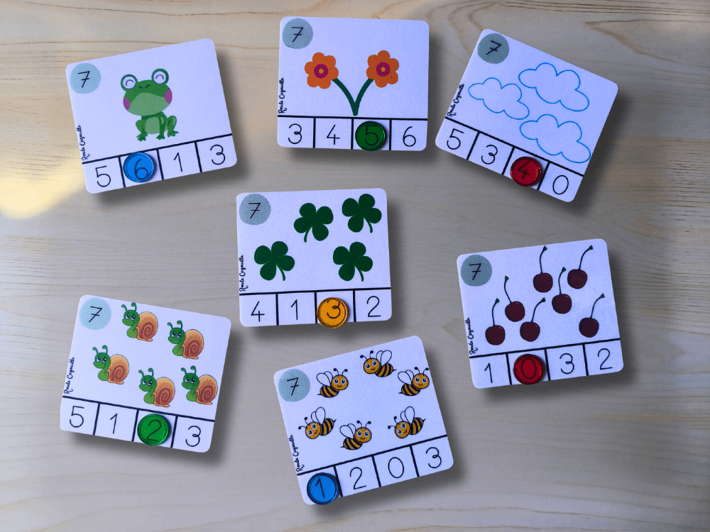 Cartes de calcul progressives - Les saisons