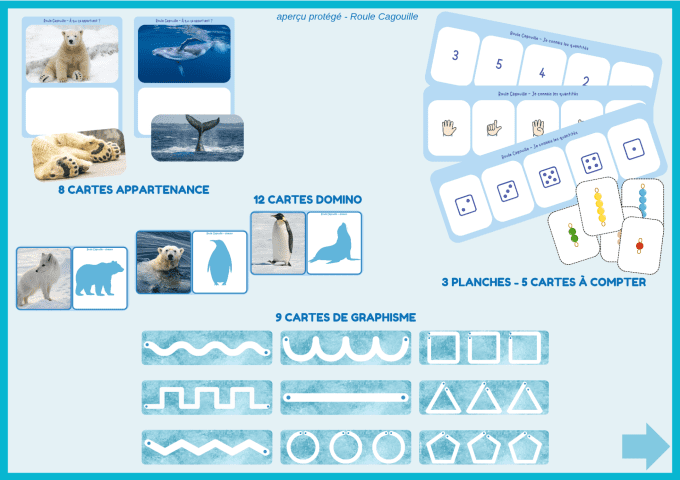 PDF – Pack “Animaux du froid” | 50 pages d’activités  dès 3 ans