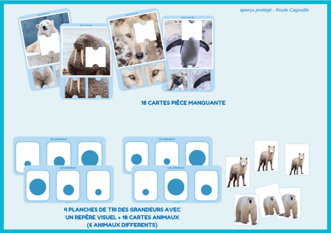 PDF – Pack “Animaux du froid” | 50 pages d’activités  dès 3 ans