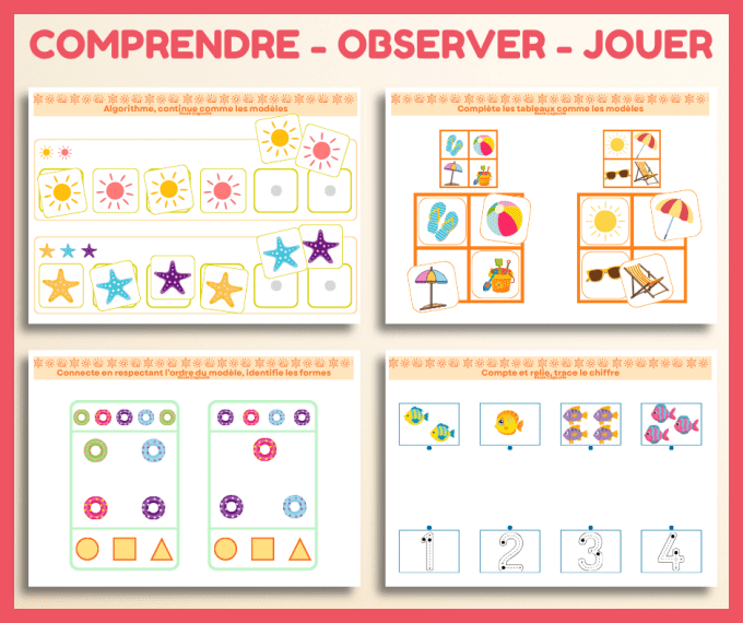 PDF - Livret/ Cahier de vacances Petite Section (PS) – 32 activités éducatives | Livret ét