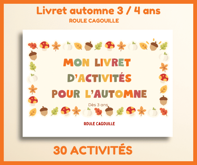 Activité automne 3 ans PDF à imprimer, livret maternelle PS , graphisme, jeux, logique, préécriture