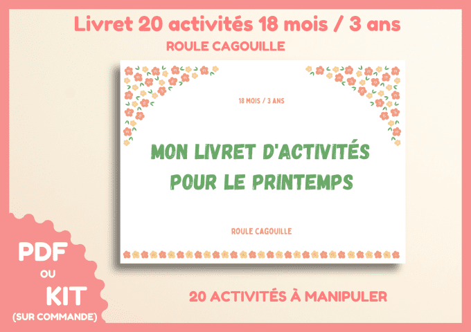 PDF - 20 activités du printemps dès 18 mois 