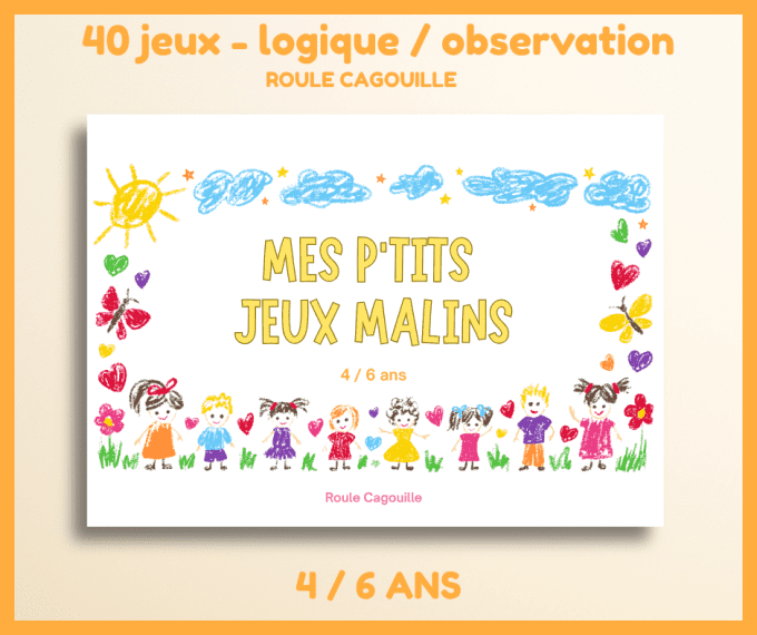 PDF - 40 activités de logique et d'observation - 4/6 ans