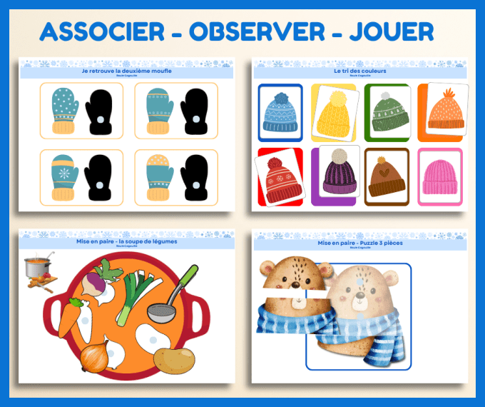 PDF livret de 20 activités pour l'hiver dès 18 mois