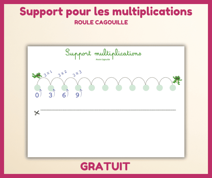 PDF gratuit - support grenouille pour tables de multiplication
