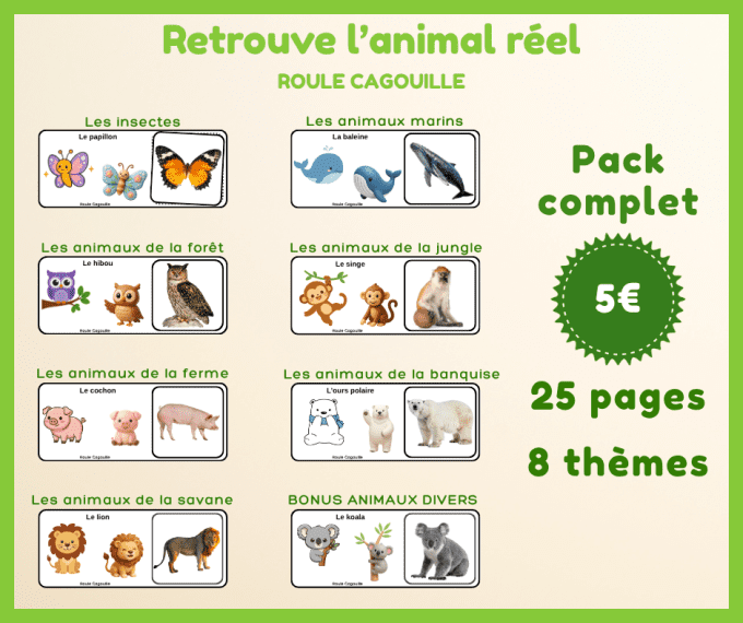 PDF - Retrouve l'animal réel