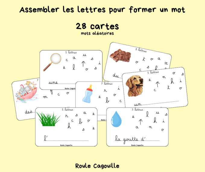 assembler les lettres pour former des mots