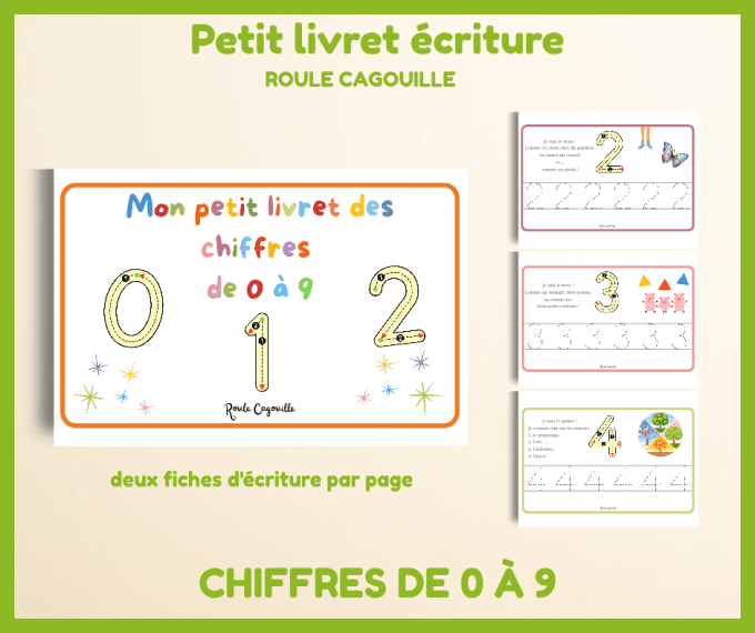 PDF écriture des chiffres de 0 à 9