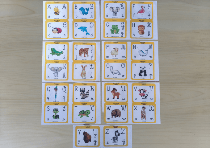 Kit cartes alphabet SONS
