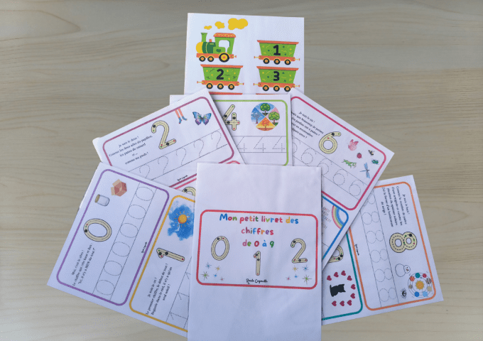 Kit livret écriture des chiffres de 0 à 9