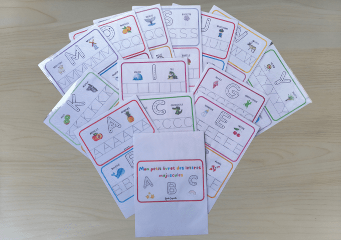 Kit écriture des lettres majuscules