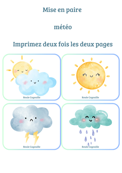 Mise en paire météo