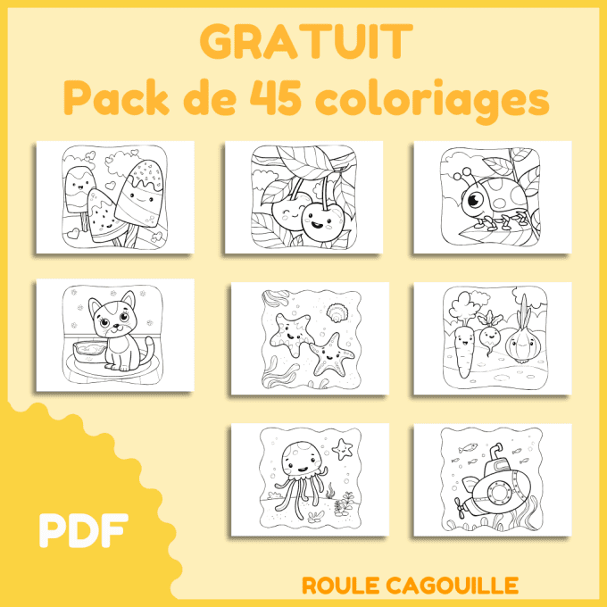 pack 45 coloriages