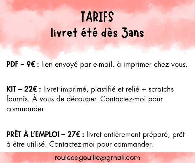 PDF - Livret/ Cahier de vacances Petite Section (PS) – 32 activités éducatives | Livret ét