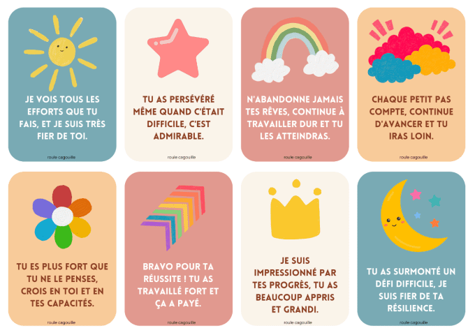 Messages d'encouragement positifs