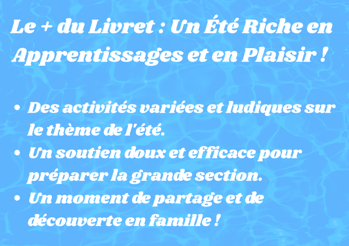 Livret été - 4 / 5 ans 