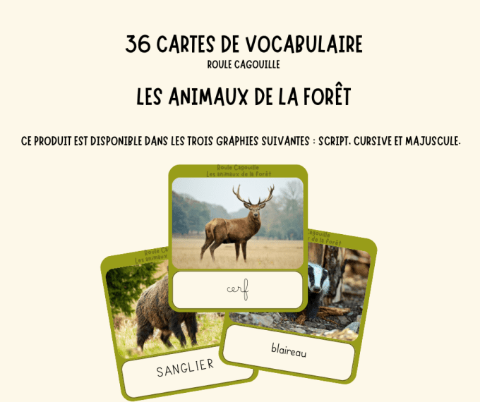 Les animaux de la forêt