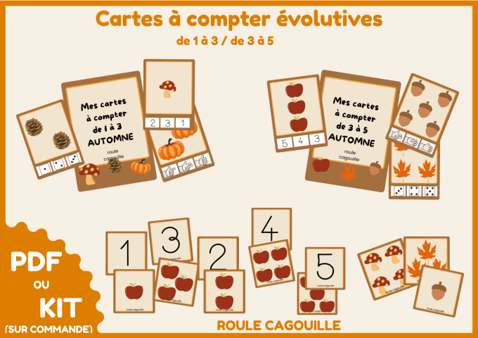 PDF Cartes à compter évolutives - Automne