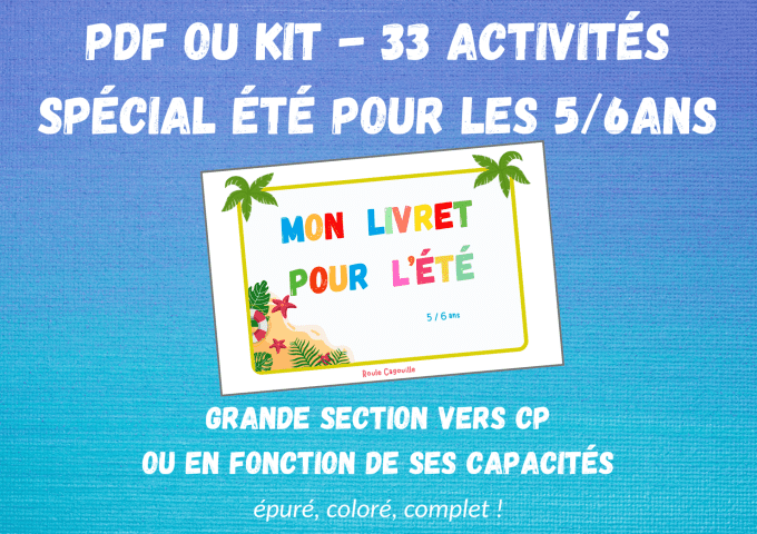 Livret été 5/6 ans