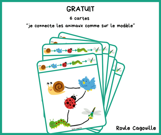je connecte les animaux comme sur le modèle