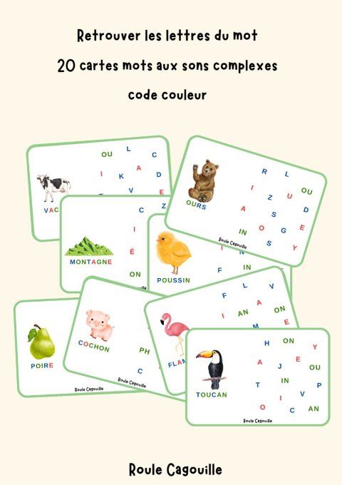 Retrouver les lettres des mots (sons complexes)