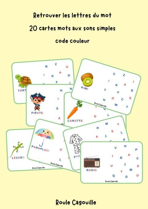 Retrouver les lettres des mots (sons simples)