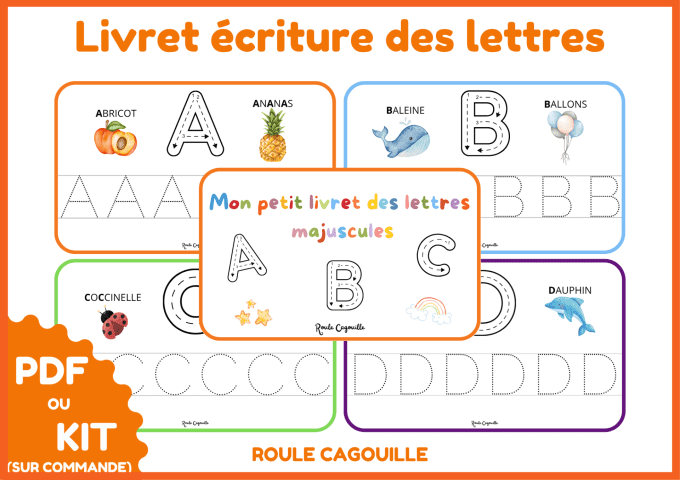 PDF écriture des lettres majuscules