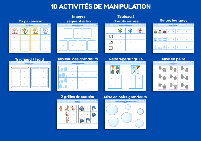 PDF Livret de 30 activités pour l'hiver dès 3 ans