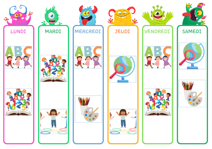 Emploi du temps IEF maternelle
