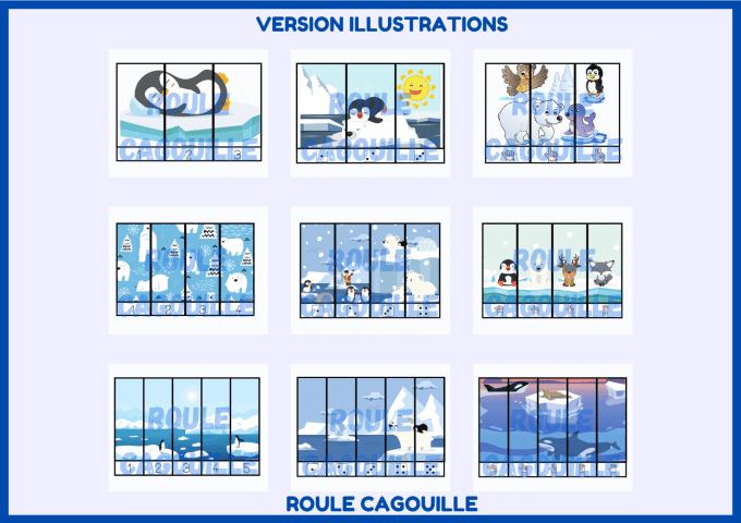 Puzzles numériques la banquise