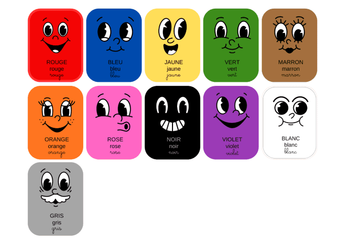 Les cartes couleurs -rigolo-