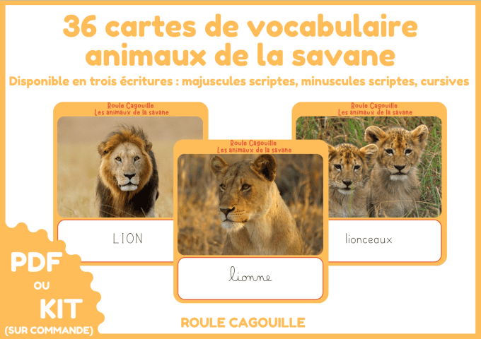 Les animaux de la savane