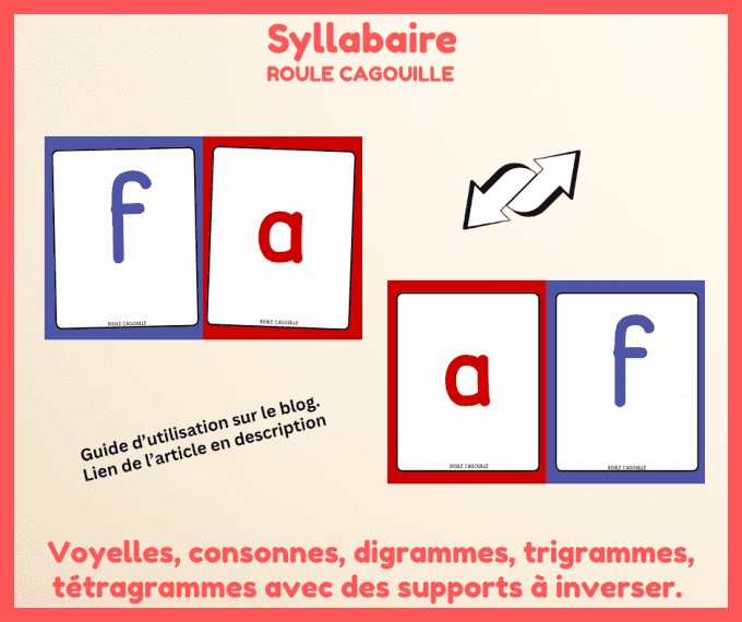Syllabaire à manipuler - Cartes syllabes PDF imprimable - maternelle et CP