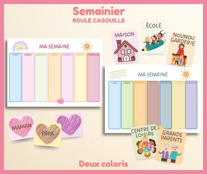 PDF - semainier simple - deux choix