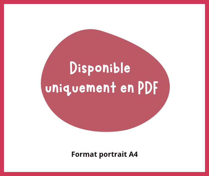 PDF - Affiche cadeau de fin d'année pour la classe