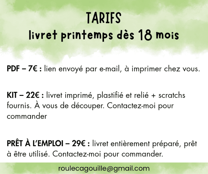 PDF - 20 activités du printemps dès 18 mois 