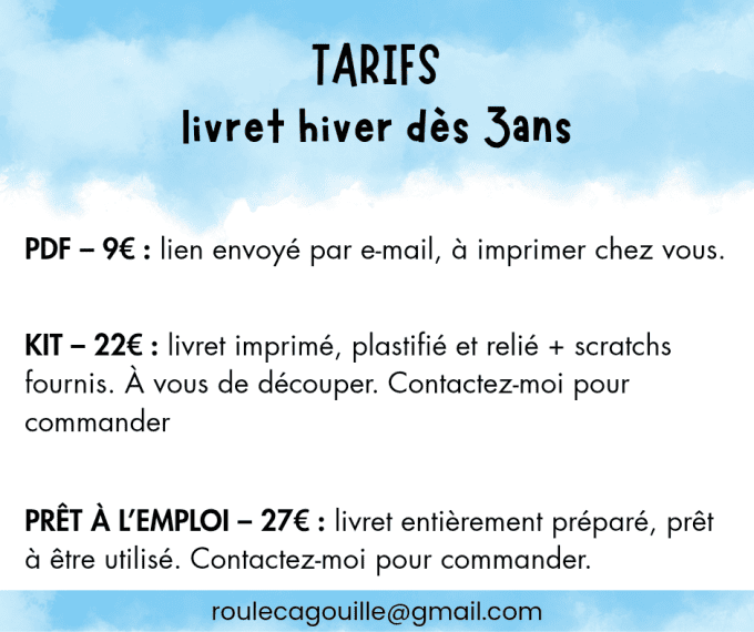 Activité hiver 3 ans PDF à imprimer, livret maternelle PS , graphisme, jeux, logique, préécriture
