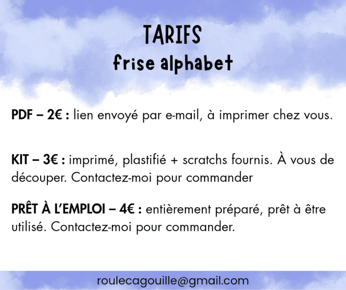 PDF Frise alphabet lettres cursives