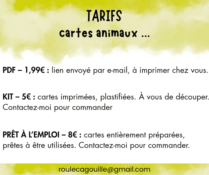PDF - Cartes de vocabulaire des animaux de la ferme