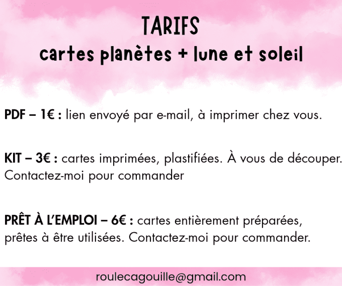 PDF - Cartes de vocabulaire des planètes