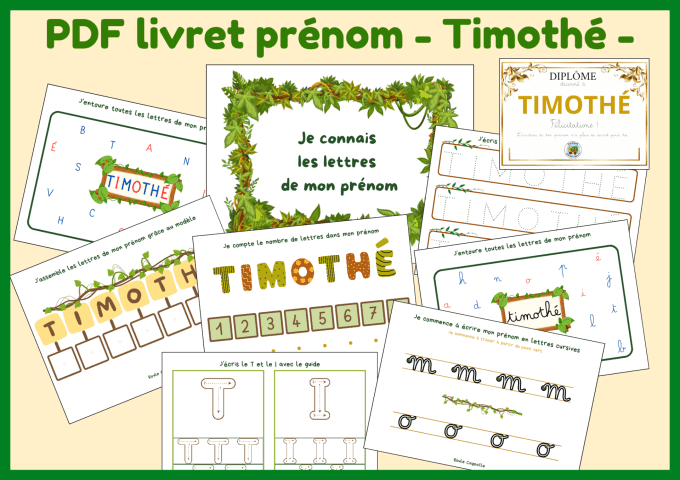 PDF Livret prénom Timothé