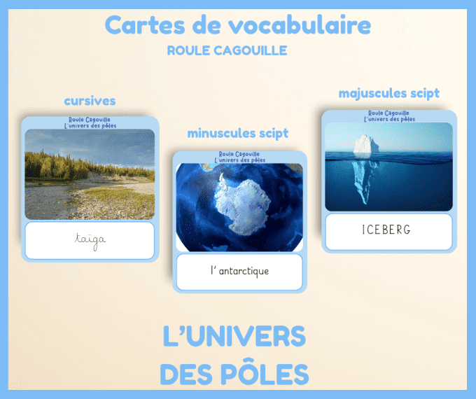 PDF - Cartes de vocabulaire l'univers des Pôles 